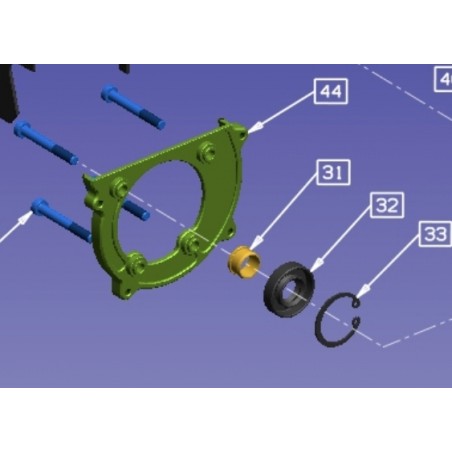 Mecatech Top Gun Kurbelgehäuse Sicherungsring