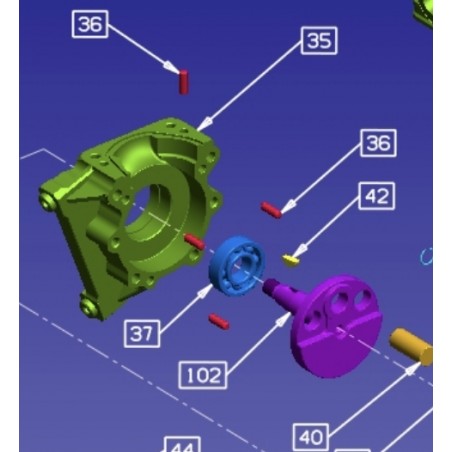 Mecatech Top Gun Kurbelwellen Set