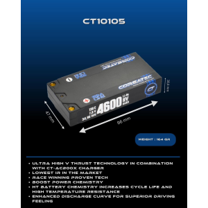 Corsatec - SM Line HV Lipo shorty LCG - 2s - 164g - 4600mah
