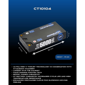 Corsatec - SM Line HV Lipo shorty LCG - 2s - 175g - 5000mah